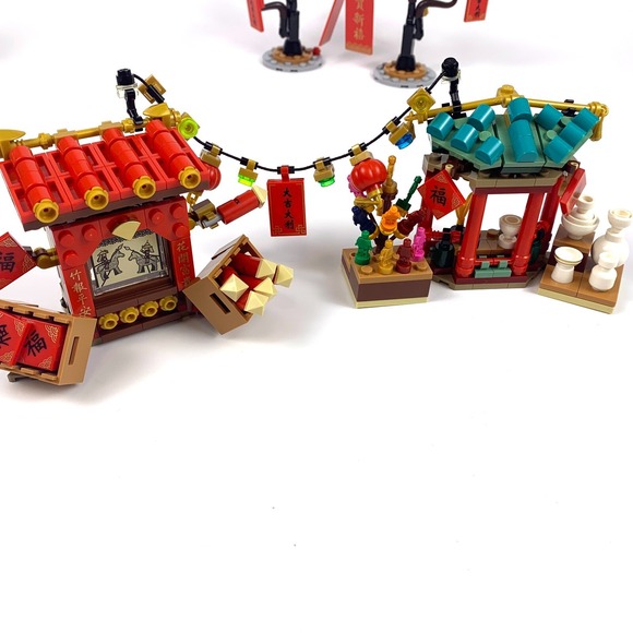 Lego 80105 Chinese New Year Temple Fair 100% Complete with Box & Manuals Retired - Picture 12 of 16